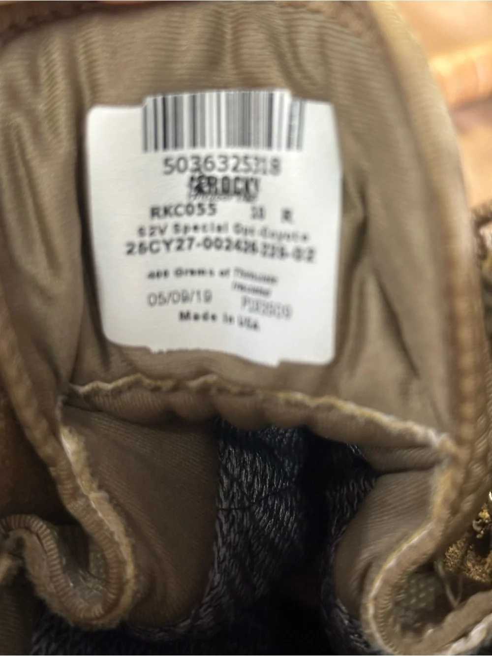 Calvin Klein Tan Suede Tactical Boots
